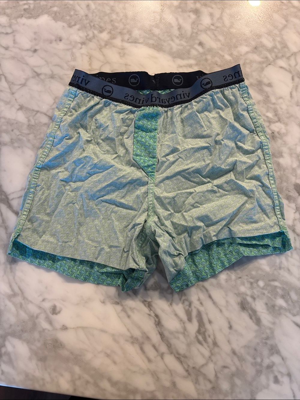Vineyard Vines Green Patterned Boxer Shorts - Picture 4 of 5